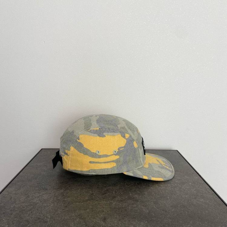 (OS) 슈프림 박스로고 캠프캡 모자 워시드 아웃 카모--2