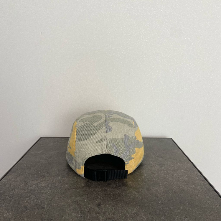 (OS) 슈프림 박스로고 캠프캡 모자 워시드 아웃 카모--3