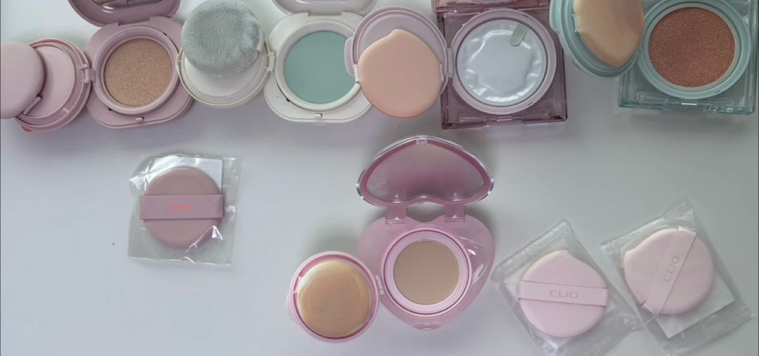 클리오 핑크패딩쿠션 라네즈네오쿠션 클리오다이아쿠션 데이지크 하트미니쿠션 이미지