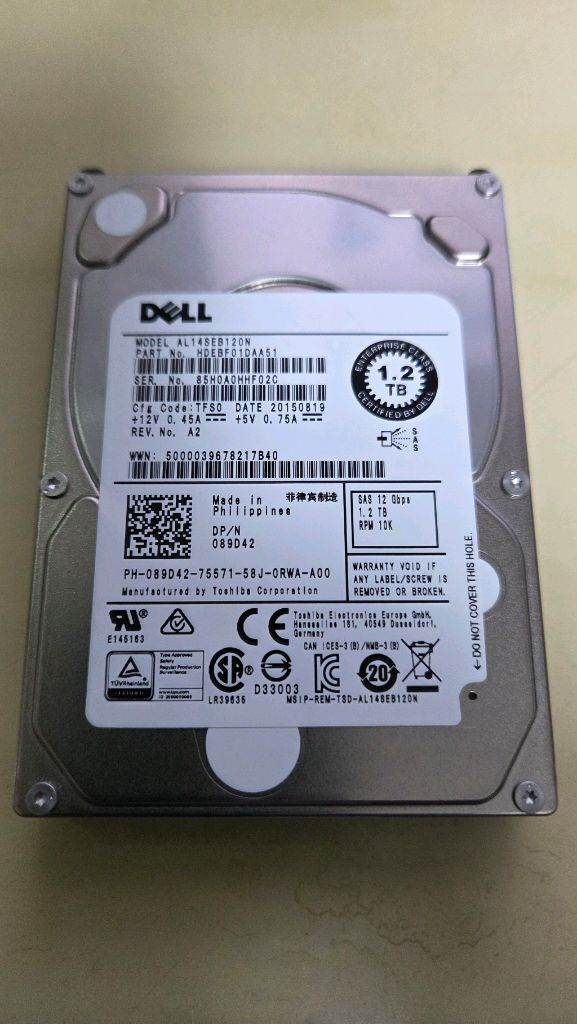 DELL 엔터프라이즈 2.5인치 SAS 1.2TB 서버 워크스테이션 HDD--1