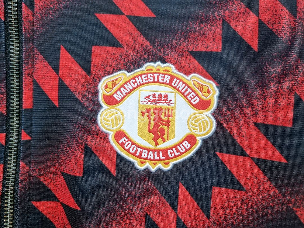 남성 아디다스 OG 불꽃 맨유 맨체스터 유나이티드 트랙탑 져지 축구복--8