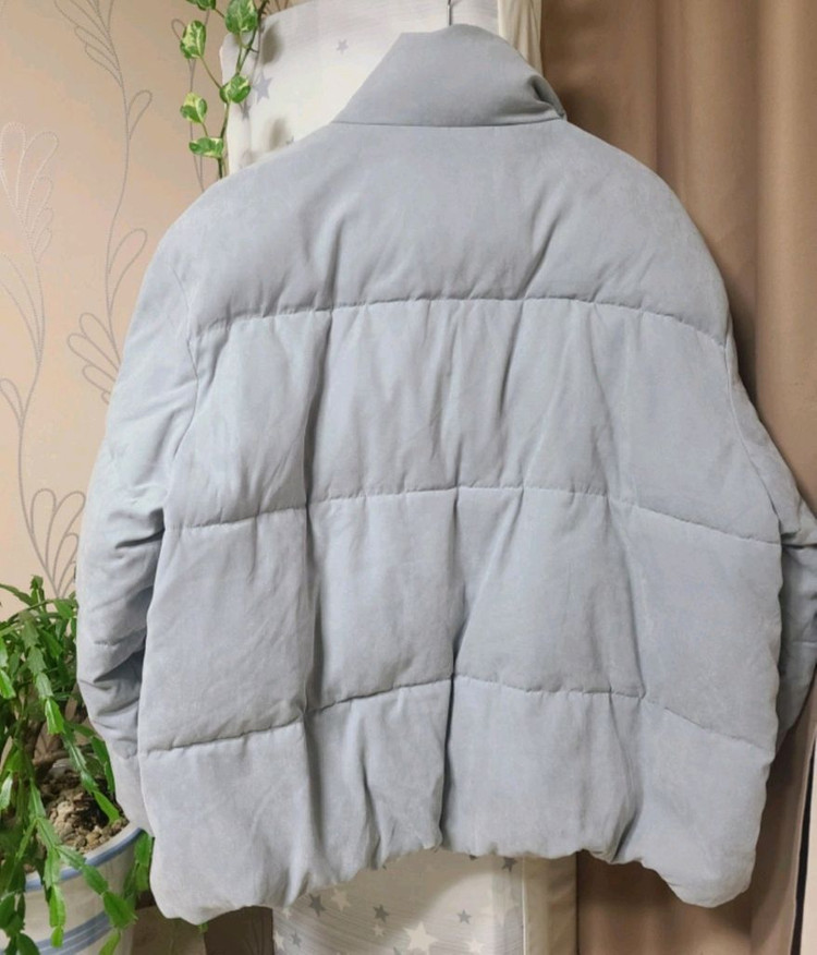 스파오 스웨이드 푸퍼 라이트블루L--2