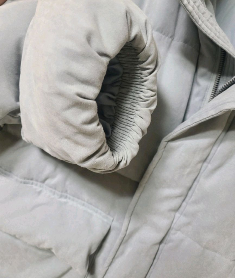 스파오 스웨이드 푸퍼 라이트블루L--4