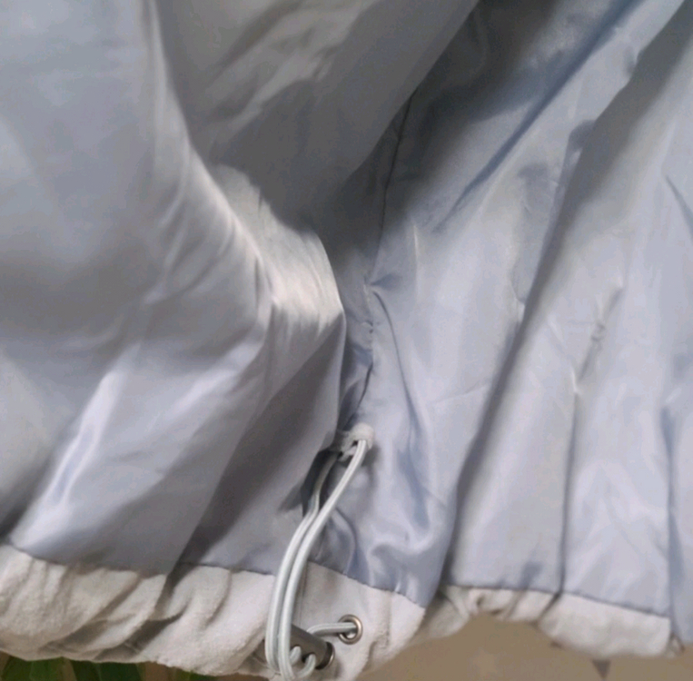 스파오 스웨이드 푸퍼 라이트블루L--5