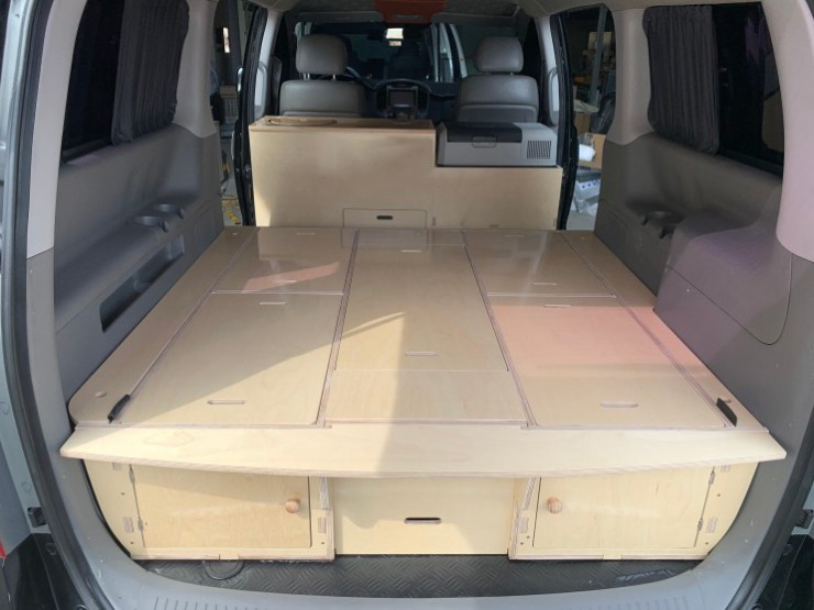 신품급 스타렉스 캠핑 차박 침상 DIY 키트 / 캠핑카 셀프 제작 / 수납형침상 평탄화--6