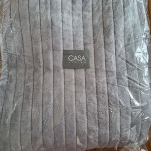 카사리빙 목화솜 극세사 스프레드(연회색 퀸 1장)