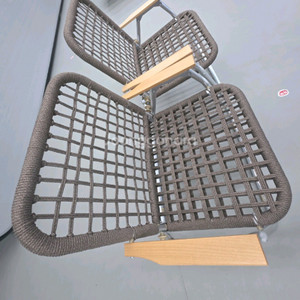 접이식 알루미늄 라탄 의자 캠핑의자 이미지