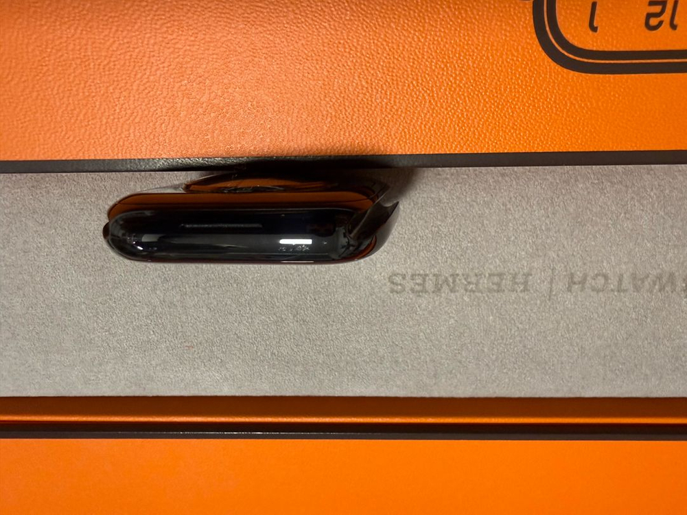 에르메스 애플워치 9 블랙 45mm 박스 풀셋--1