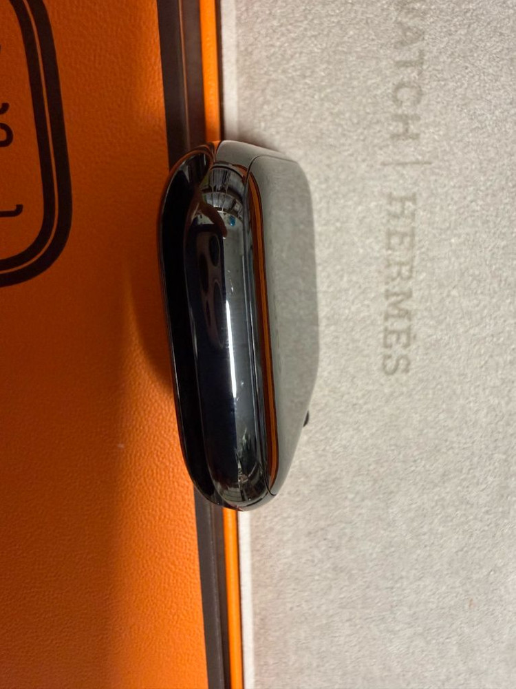 에르메스 애플워치 9 블랙 45mm 박스 풀셋--2