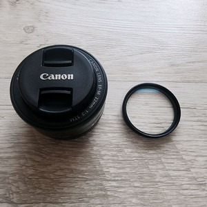 캐논 EF-M 22mm f2 STM 단렌즈 팜. M마운트 팬케익 렌즈