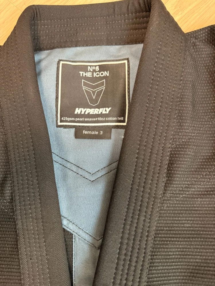 하이퍼플러이 주짓수 도복 F3(A1) Icon V wolf grey(Black) 이미지