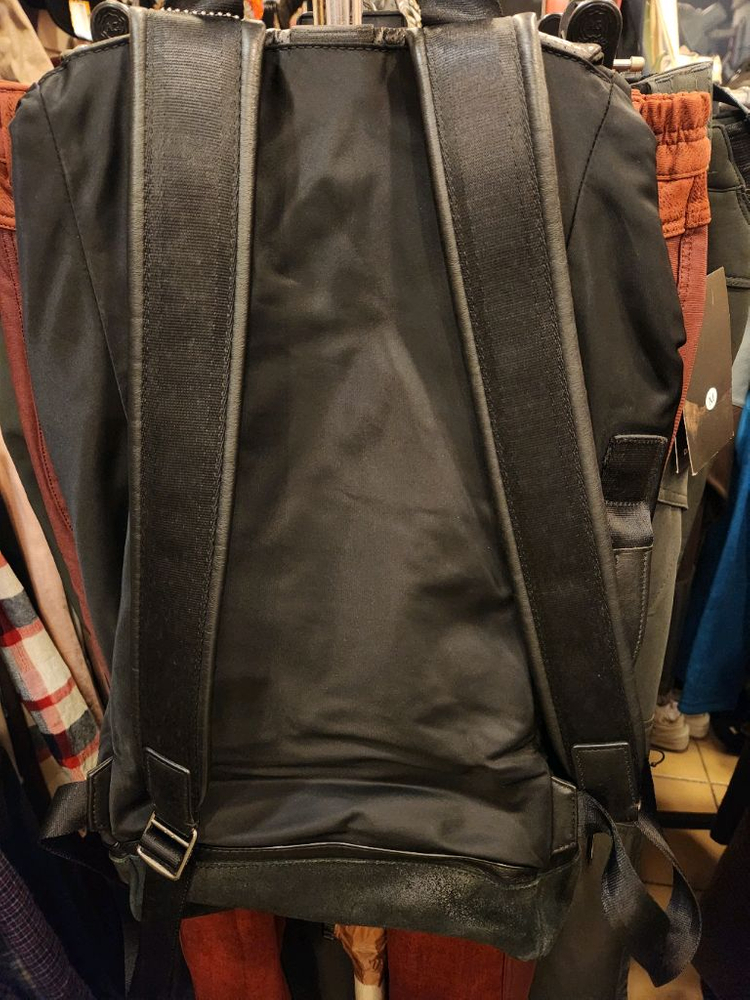 코치 블랙 가죽 백팩--3