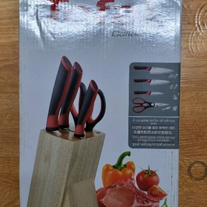 테팔 키친웨어 colletion 주방용 식칼 가위 블록 5종 세트 미개봉
