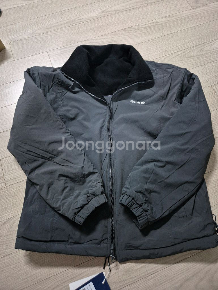 리복 양면후리스자켓 새상품--4