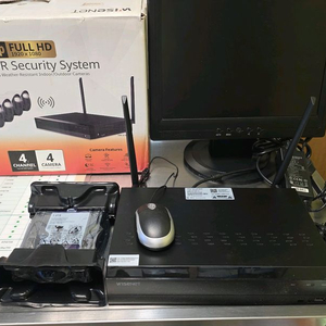 6TB저장용량 4채널 무선 CCTV 시스템