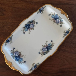 Royal Albert 로얄알버트 황실장미 문라이트로즈 사각접시