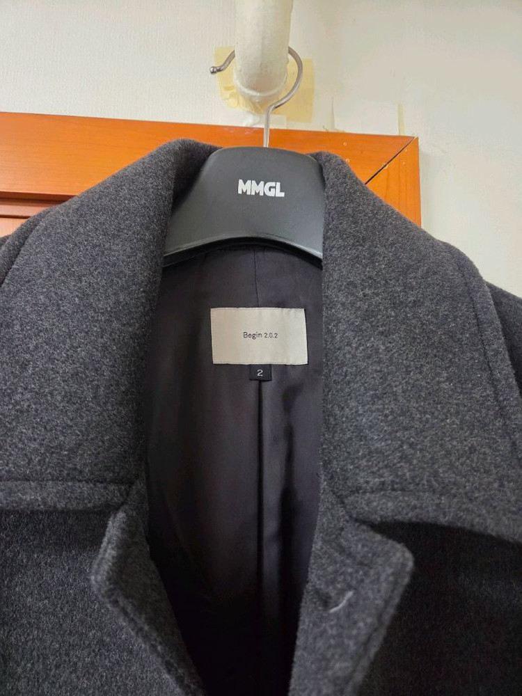 Begin 2.0.2 비긴202 프렌치 슬리브 발마칸 코트 차콜 그레이 2사이즈--1