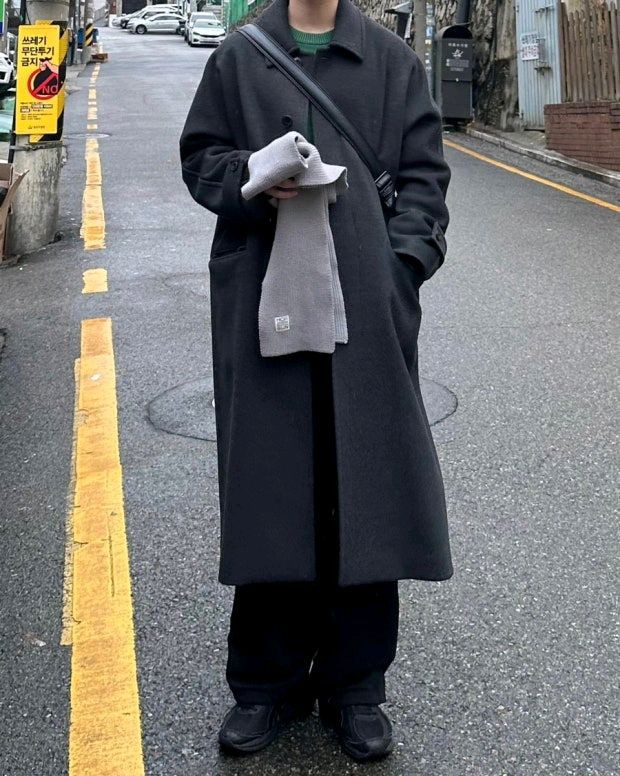 Begin 2.0.2 비긴202 프렌치 슬리브 발마칸 코트 차콜 그레이 2사이즈--3