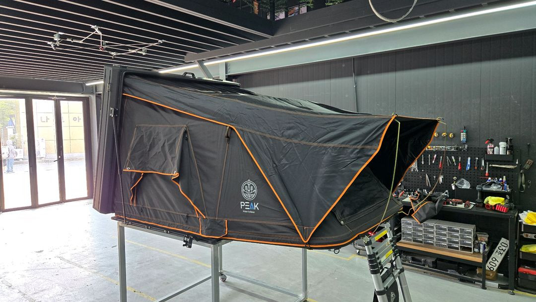 피크 차박 루프탑텐트 하드탑 2인용 팝니다--5