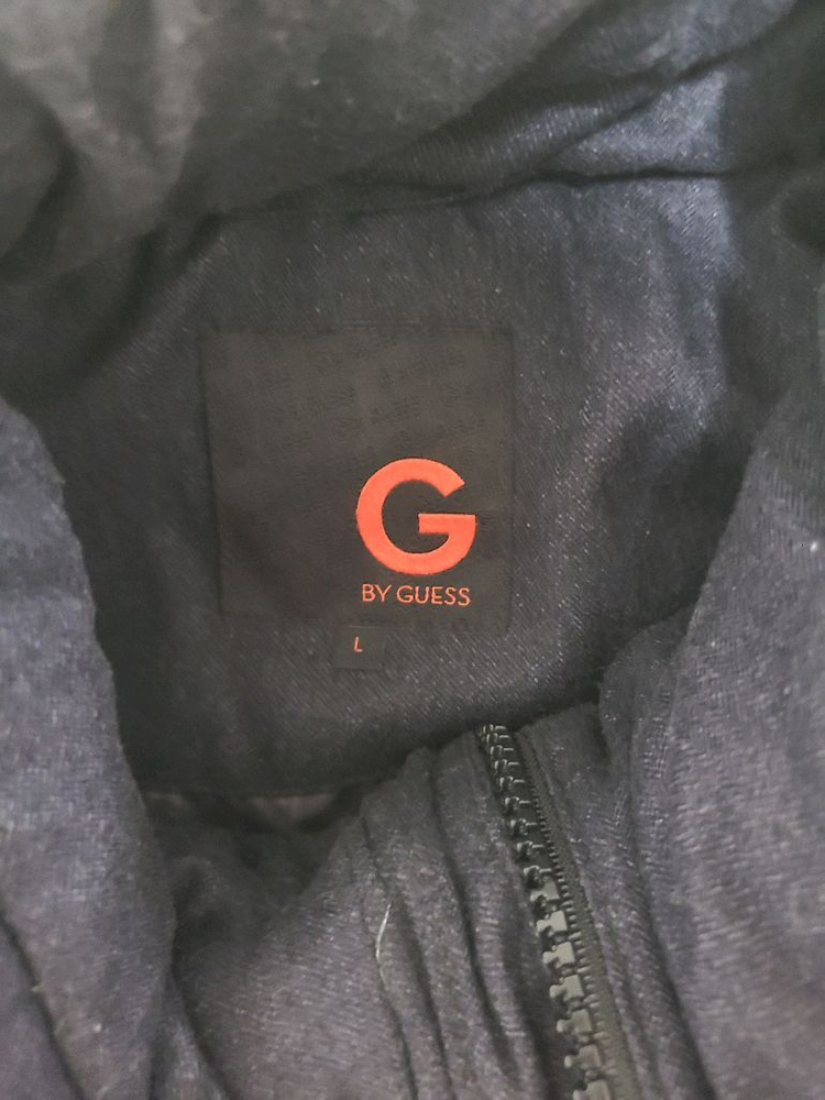 [GUESS] 게스 G 남성 패딩 점퍼 L사이즈 네이비 (상태양호)--2