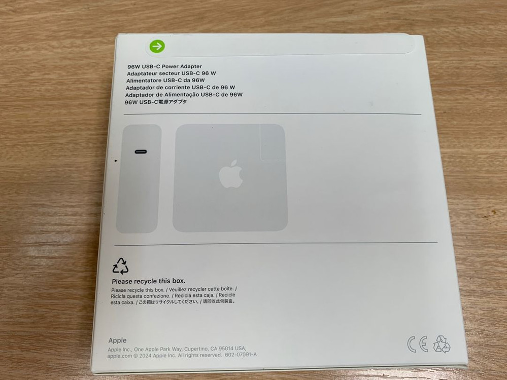 미개봉 애플 정품 어댑터 usb-c 96w mw2l3kh/a 이미지