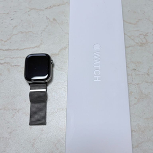 애플워치10 [셀룰러 46mm 내추럴 티타늄ㅣ내추럴 밀레니즈 루프ㅣ박스포함]