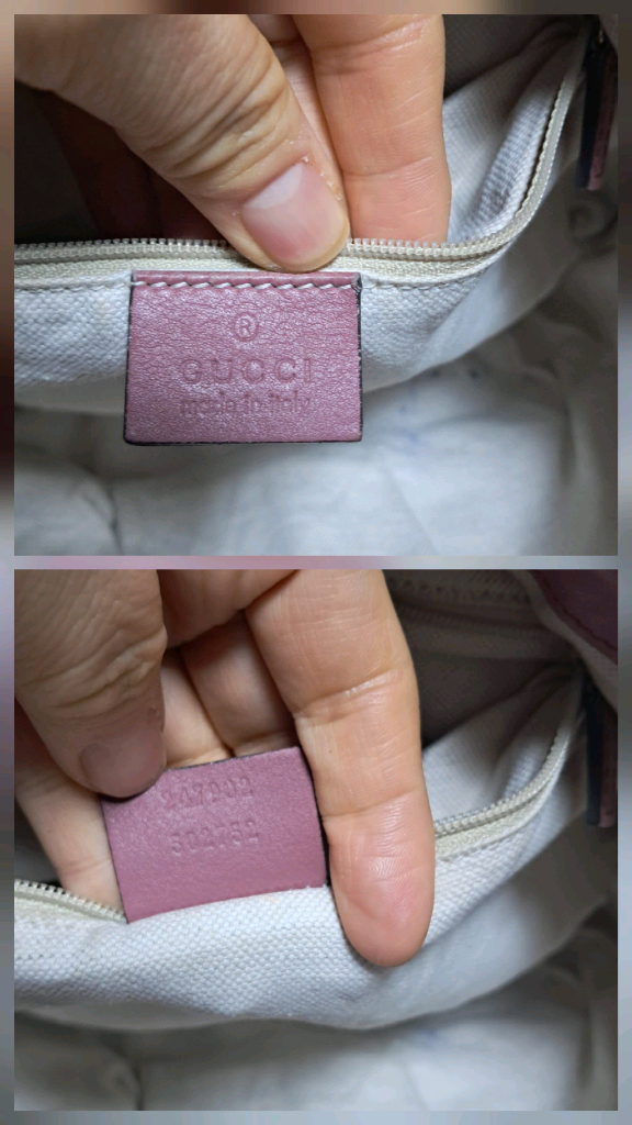 정품 구찌 백 마이크로시마 핑크 숄더백 토트백 3way 가방--3