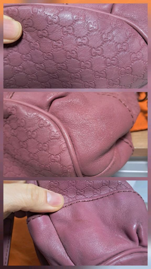 정품 구찌 백 마이크로시마 핑크 숄더백 토트백 3way 가방--6