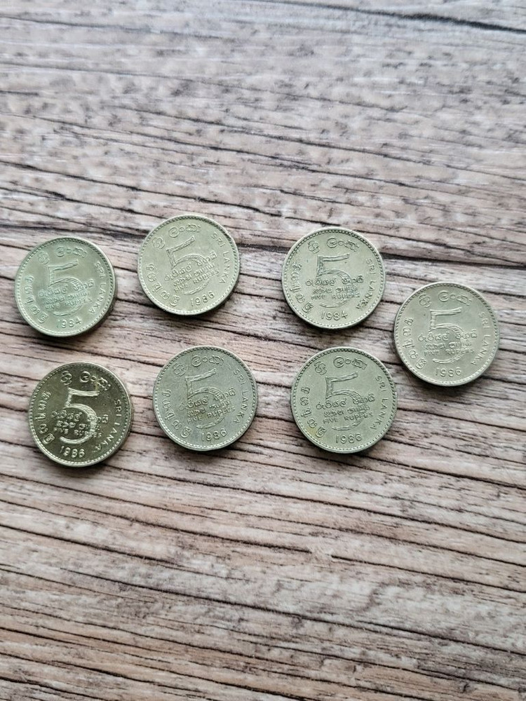 스리랑카 5루피 동전 1984/1986년--1