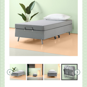 지누스 접이식 호텔 게스트 싱글 침대 라꾸라꾸