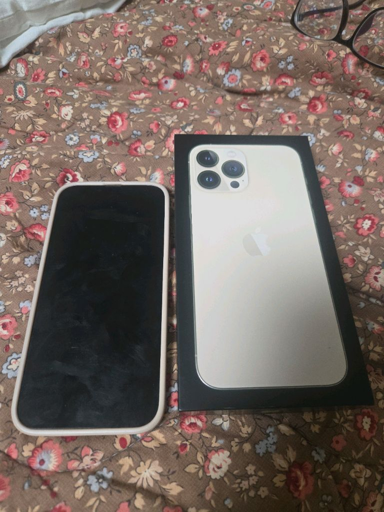 아이폰13 프로맥스 256 골드 SKT 이미지