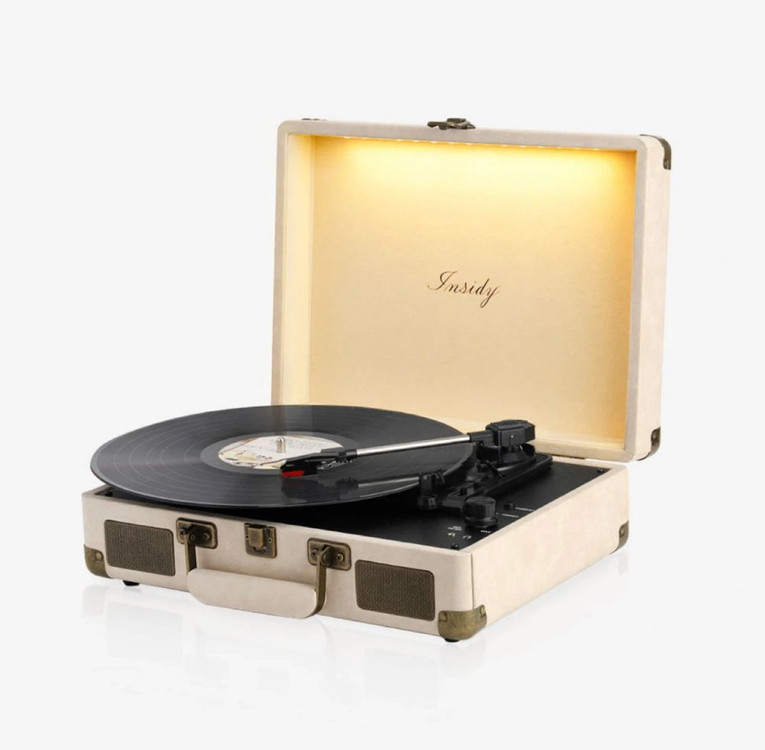 인사이디 휴대용 레트로 턴테이블 이미지