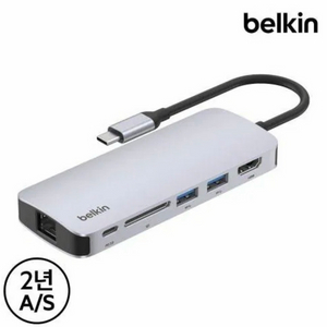 벨킨 6in1 C타입 멀티허브 HDMI 2.0 4K 60Hz AVC008fq
