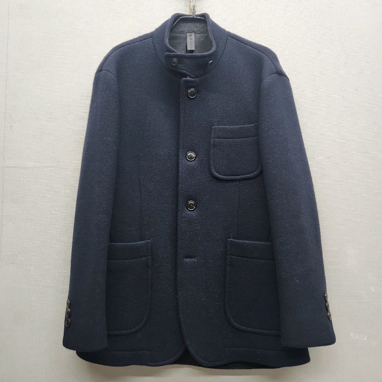 커스텀멜로우 울 헨리넥 자켓 40/05(M)--1