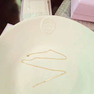 (설 특가 45만 → 43만)골든듀 리팬지 18k체인 16인치.옐로골드(신품급)