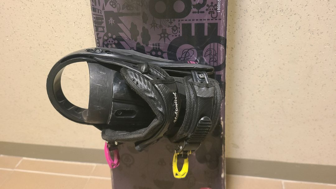 주니어 살로몬 스노우보드 데크 129cm & 바인딩 /부츠220--4