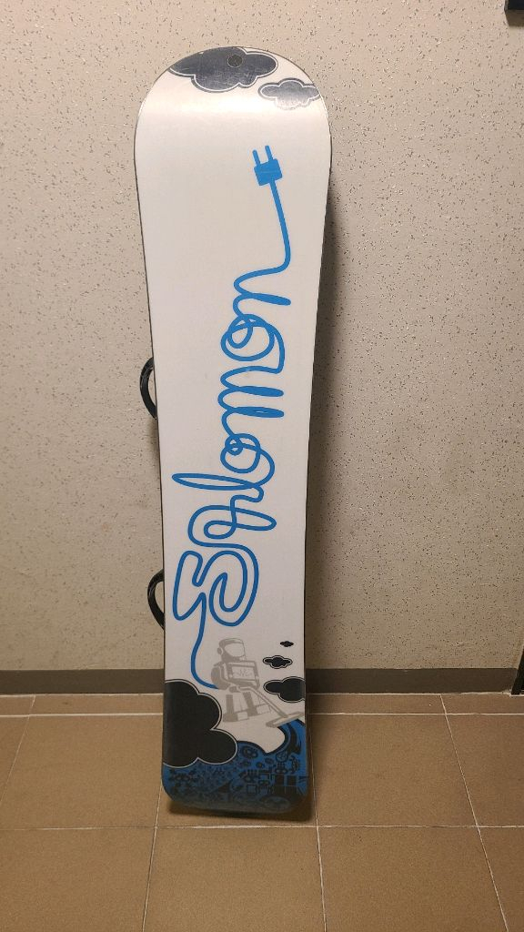 주니어 살로몬 스노우보드 데크 129cm & 바인딩 /부츠220--7