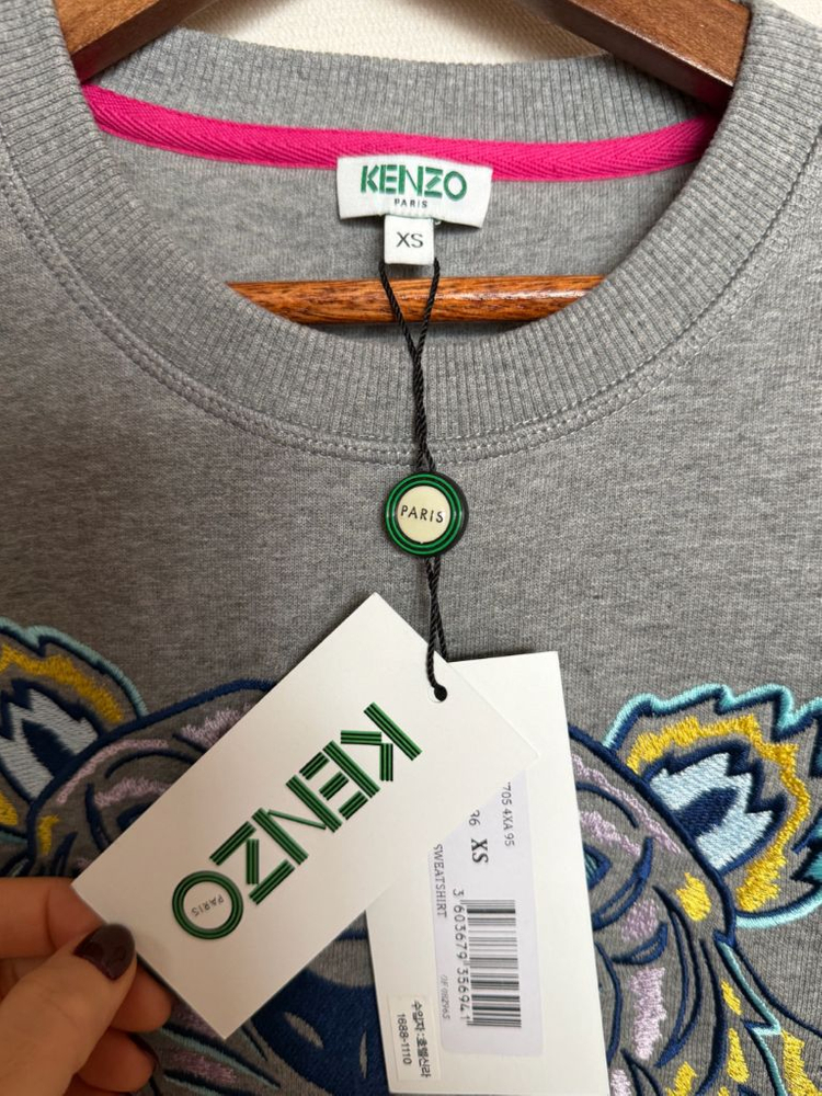 겐조 시그니처 타이거 자수 맨투맨 새상품--1