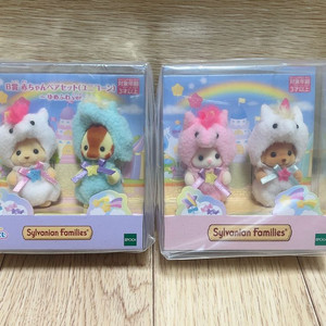 실바니안 올드 레어 유니콘 아기페어, 쿠지 유니콘 아기페어 2종 세트 새상품