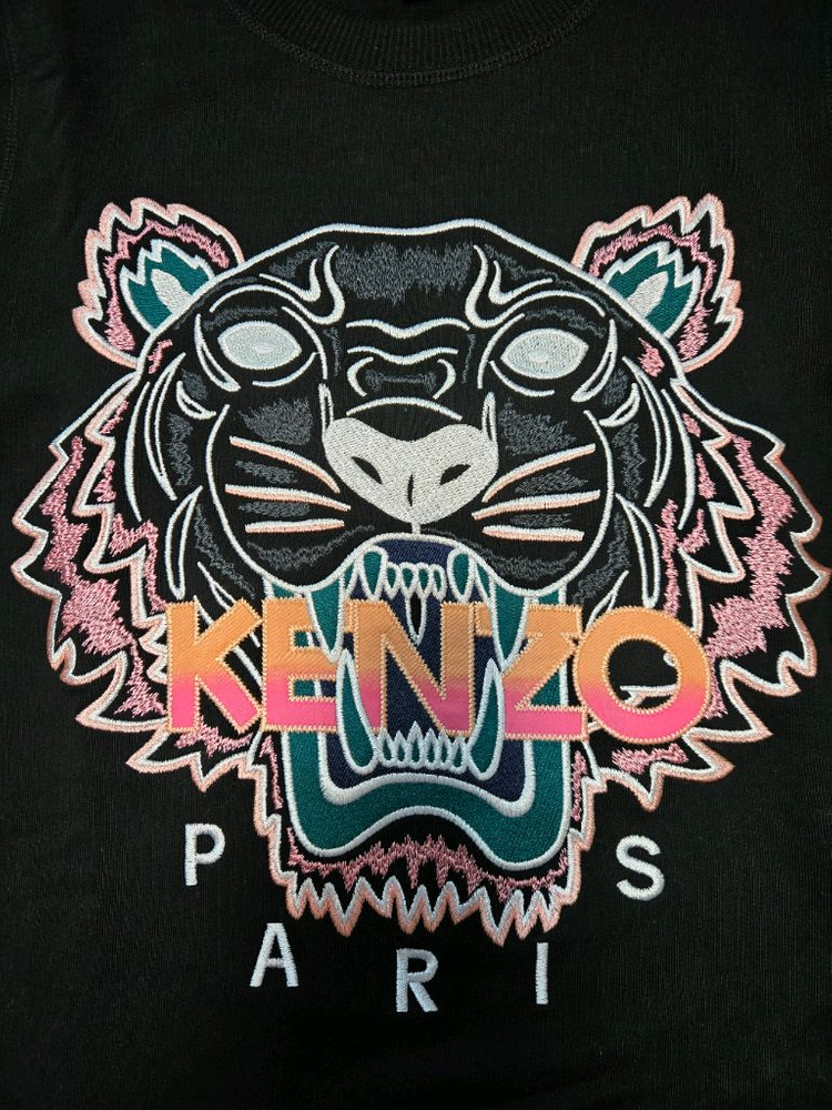 겐조 타이거자수맨투맨 블랙&반팔티 일괄 XS 이미지