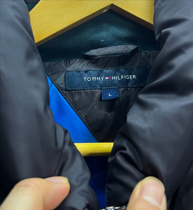타미힐피거 오버핏 숏패딩 자켓 점퍼 L--5