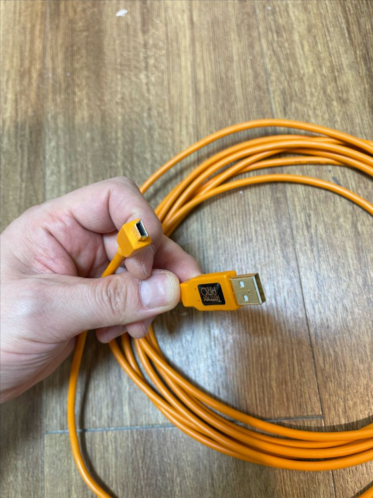 테더툴스 테더링케이블 USB2.0 A Male to Mini-B 5Pin4.6m 이미지