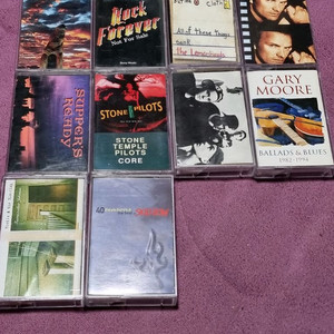 팝 락 카세트 테이프 10개 판매합니다