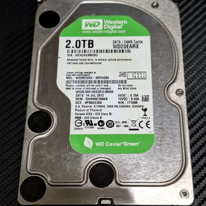 WD green 하드디스크 2TB 2테라