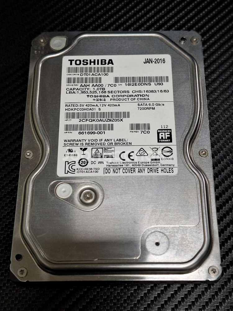 토시바 하드디스크 1TB 1테라--0