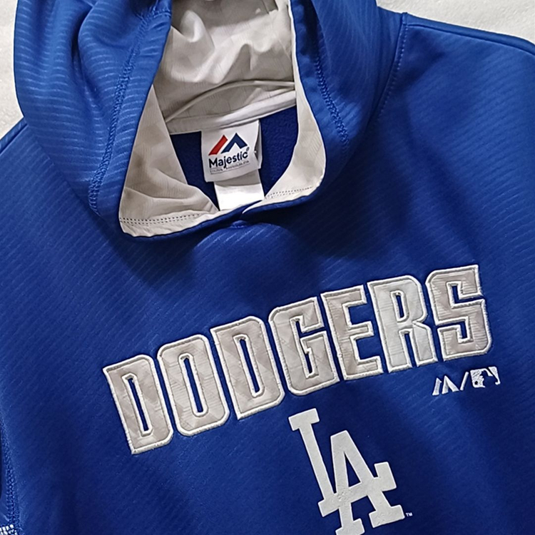 마제스틱 LA 다저스 약 기모 후드 티 YOUTH 아동 L 사랑봉봉--2