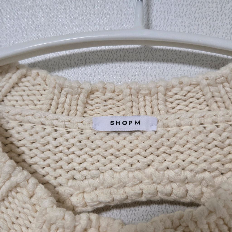 샵엠 백서클 코튼 니트 / 여성 니트/ 여자 니트--1