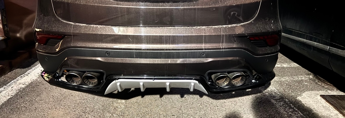 싼타페더프라임 DK디케이리어댐, TM엔진커버, 커스텀리어디퓨져--1