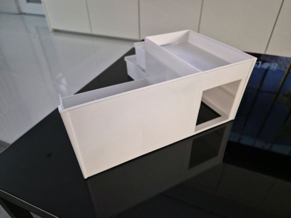 화이트 서랍 수납 화장품 정리함(새상품)--2