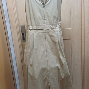 한섬 SJSJ 브이넥 롱 원피스 베이지 76 size(24년7월제조)